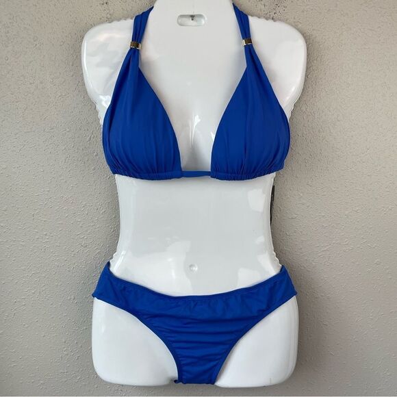 NWT Lauren Ralph Lauren Matching Bikini Top and Bottoms Sizes 6, 8, or 10 - Picture 1 of 7